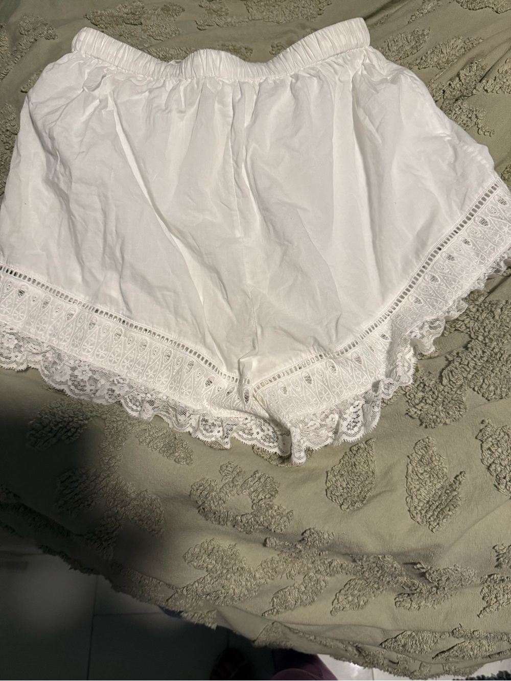 Christy Dawn Cassia Shorts in Alabaster - Picture 4 of 5